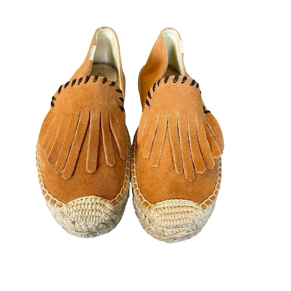 Soludos Fringe Smoking Slipper Espadrille Flats Size 7